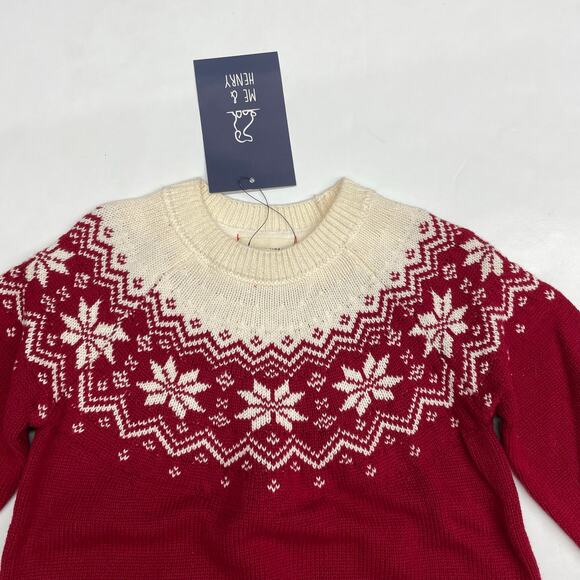 NWT Me & Henry 6/7Y Fairisle Igloo Sweater - Picture 3 of 5